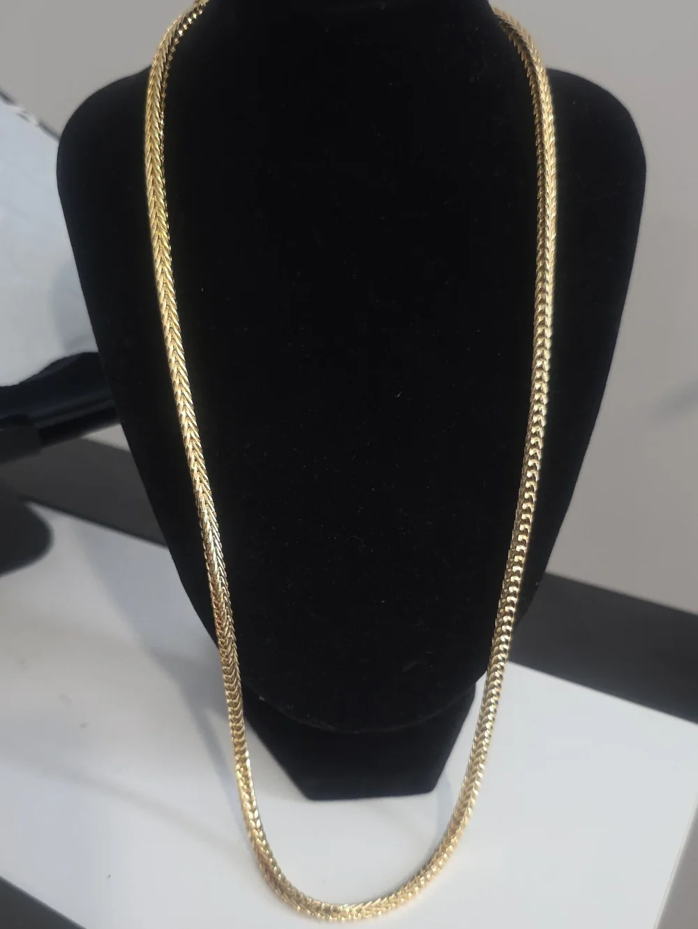 New 24inch 18K Gold Filled Franko Chain Necklace, 4.2mm